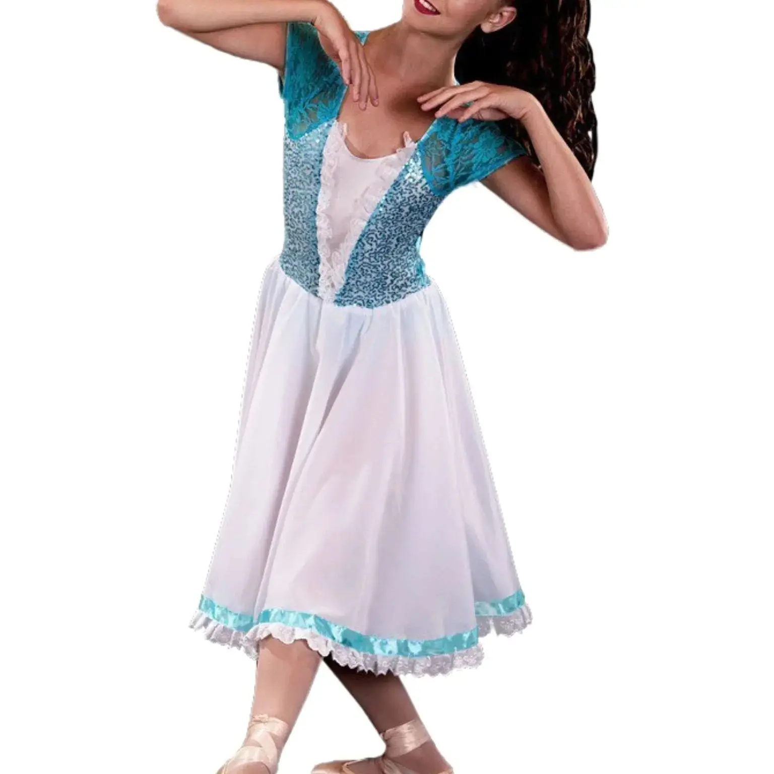 

2026 Customized color blocking design for dance costumes jazz dance ballet dance