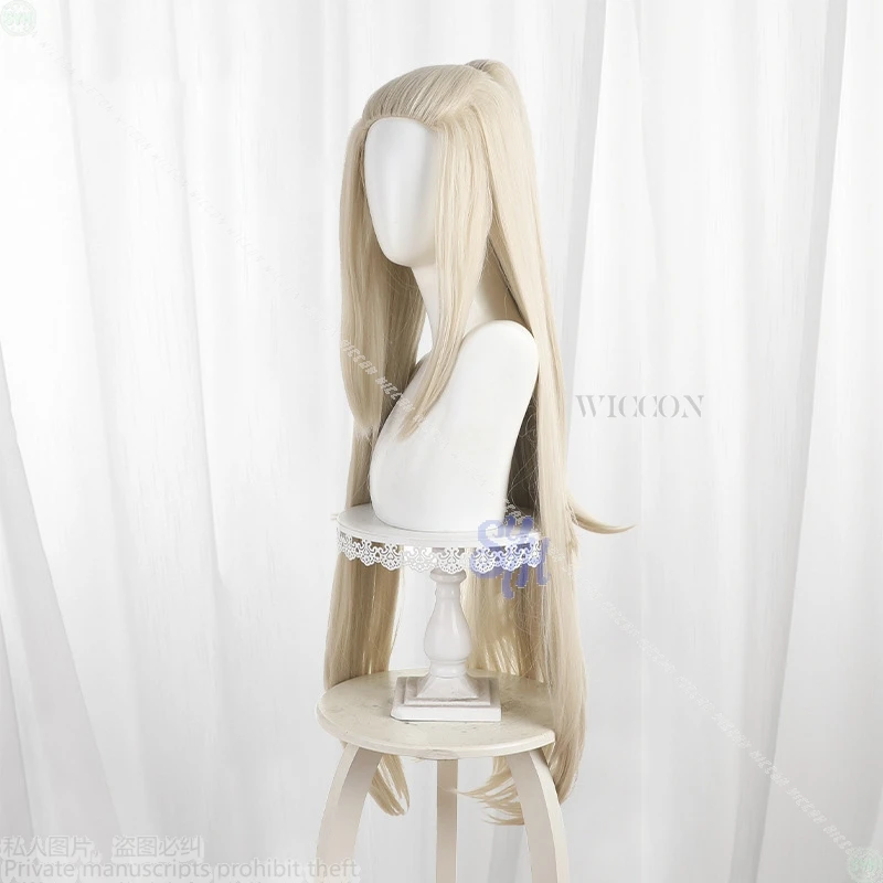 Victus Cosplay nuevo juego de Anime Honkai: disfraz de Nexus Anima largo 100cm Rubio Dorado pelucas resistentes al calor pelo fiesta de Halloween Cos