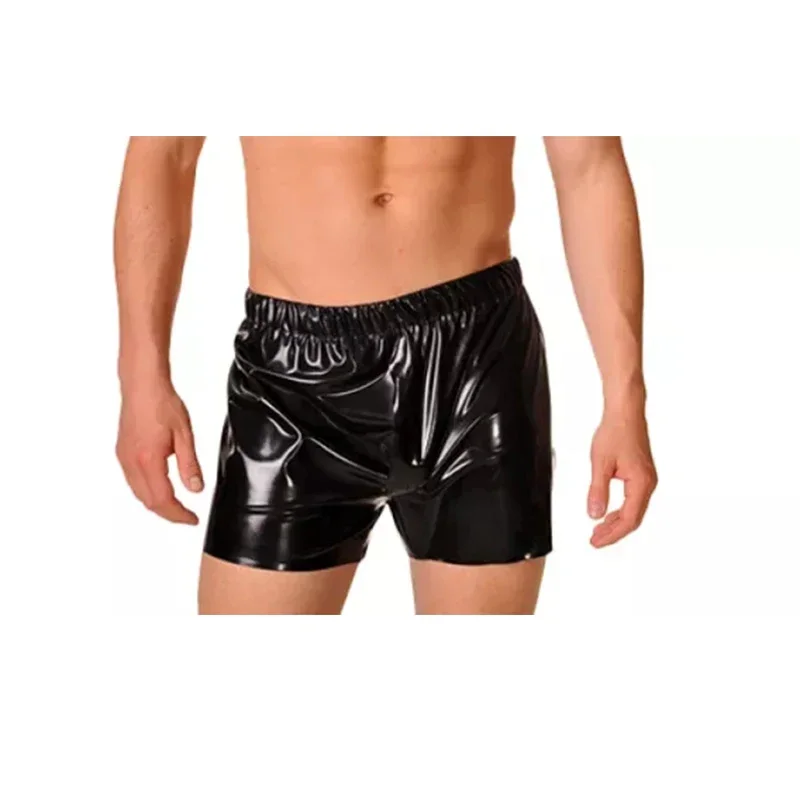 Latex กางเกงในกางเกงขาสั้นกางเกงขาสั้นยางชุดชั้นใน Handmade เซ็กซี่ Fetish สําหรับผู้ชายปรับแต่ง