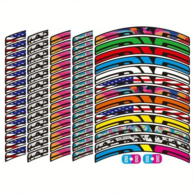 AliExpress NONE 15 Pieces/Sheet Riding Vinyl Stickers Durable Decals for Motorcycle Bike Wheelset Mountain Bike Road Bicycle Decor