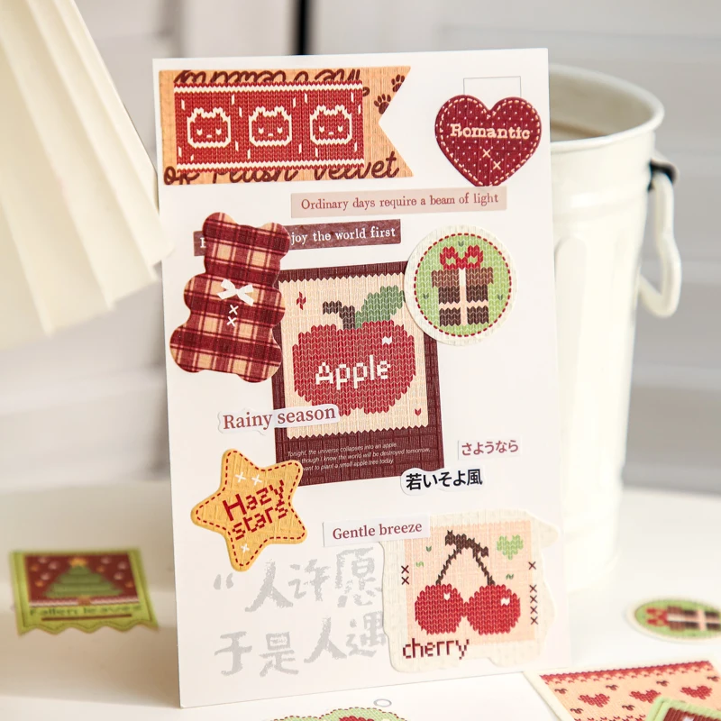 Mr.Paper 30 ورقة خمر نمط البطاقات ملصقات لسكرابوكينغ مخطط مجلة إطار صور الديكور DIY بها بنفسك لوازم الحرفية #6