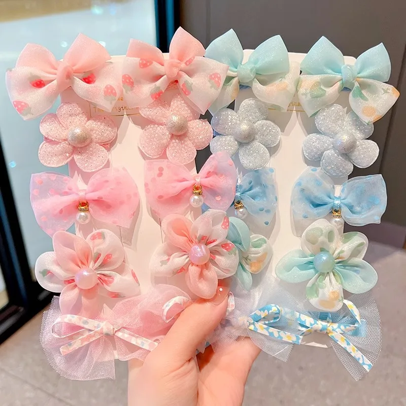 

Children's Bow Hairpin Cute Baby Hairpin Little Girl's Hair-free Headdress Princess Flower Hairpin