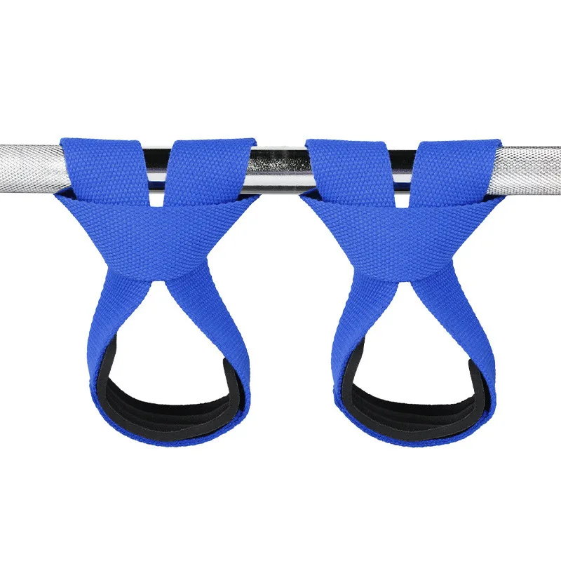 الصالة الرياضية رفع الأشرطة الحديد Deadlift الداعم حزام اللياقة البدنية المضادة للانزلاق لفافات اليد أحزمة المعصم اللياقة البدنية التدريب حزام مساعد #2