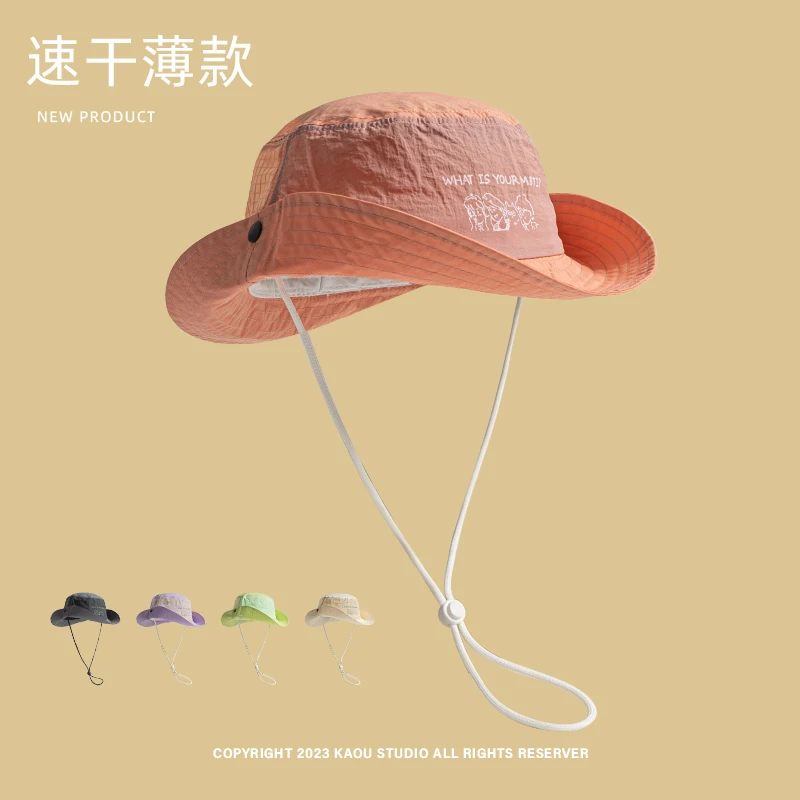 

Breathable sun hat summer quick drying bucket hat sun protection sunshade outdoor travel mountaineering hat men