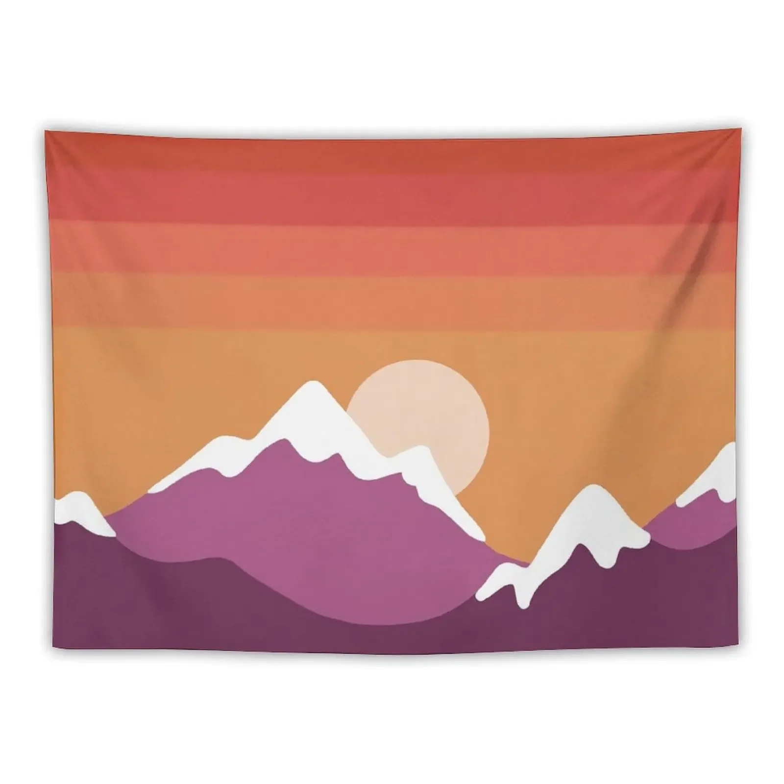 

Magenta Mountains Landscape Tapestry Kawaii Room Decor Room Decor Korean Style Home And Comfort Decor Wall Tapestries Tapestry