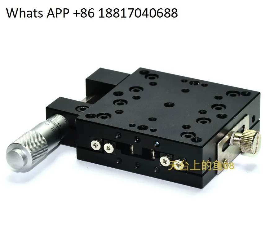 

Precision manual X-axis slide table, linear cross guide displacement, fine-tuning platform X618LRC