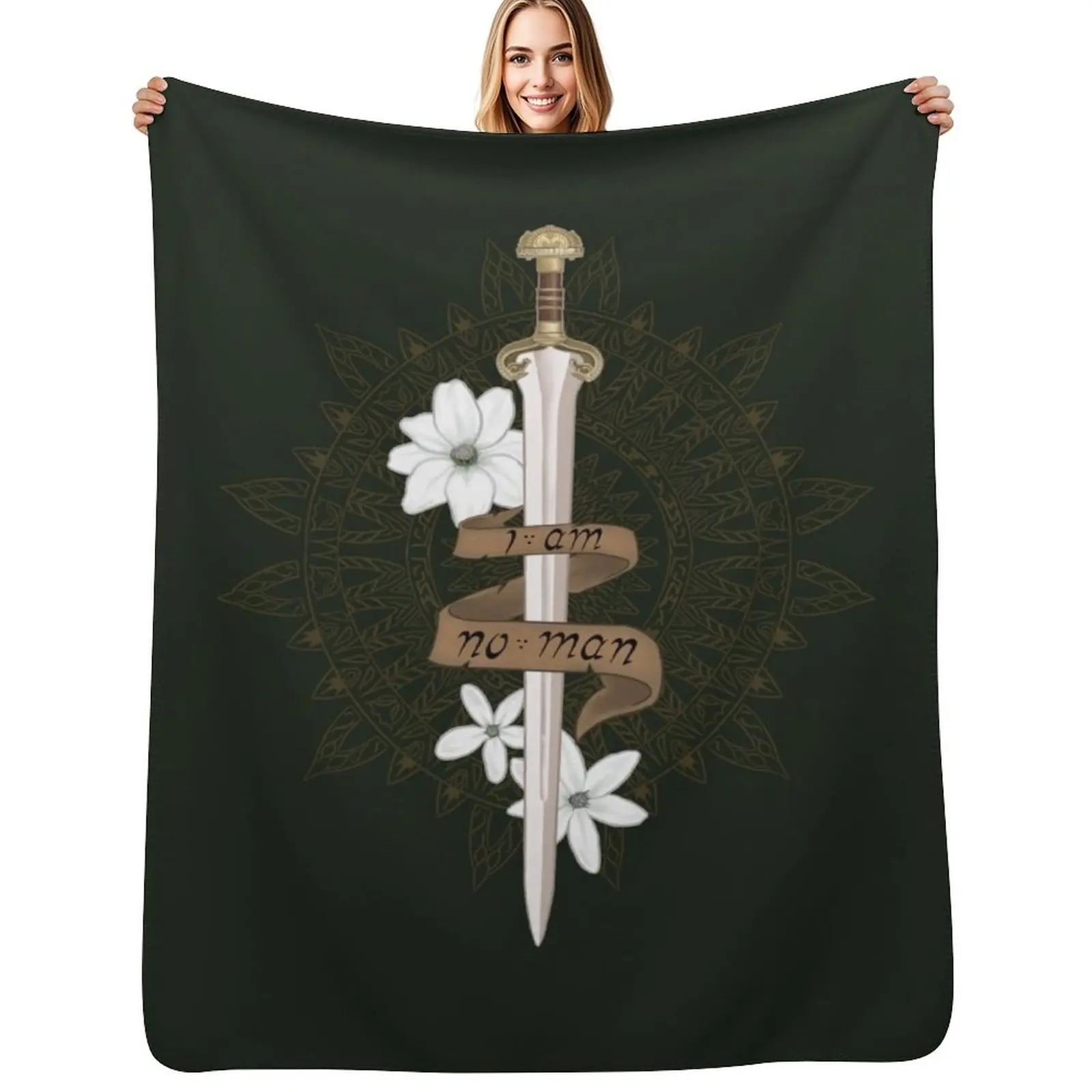 

I Am No Man Throw Blanket Quilt Warm Weighted For Sofa Thin Blankets