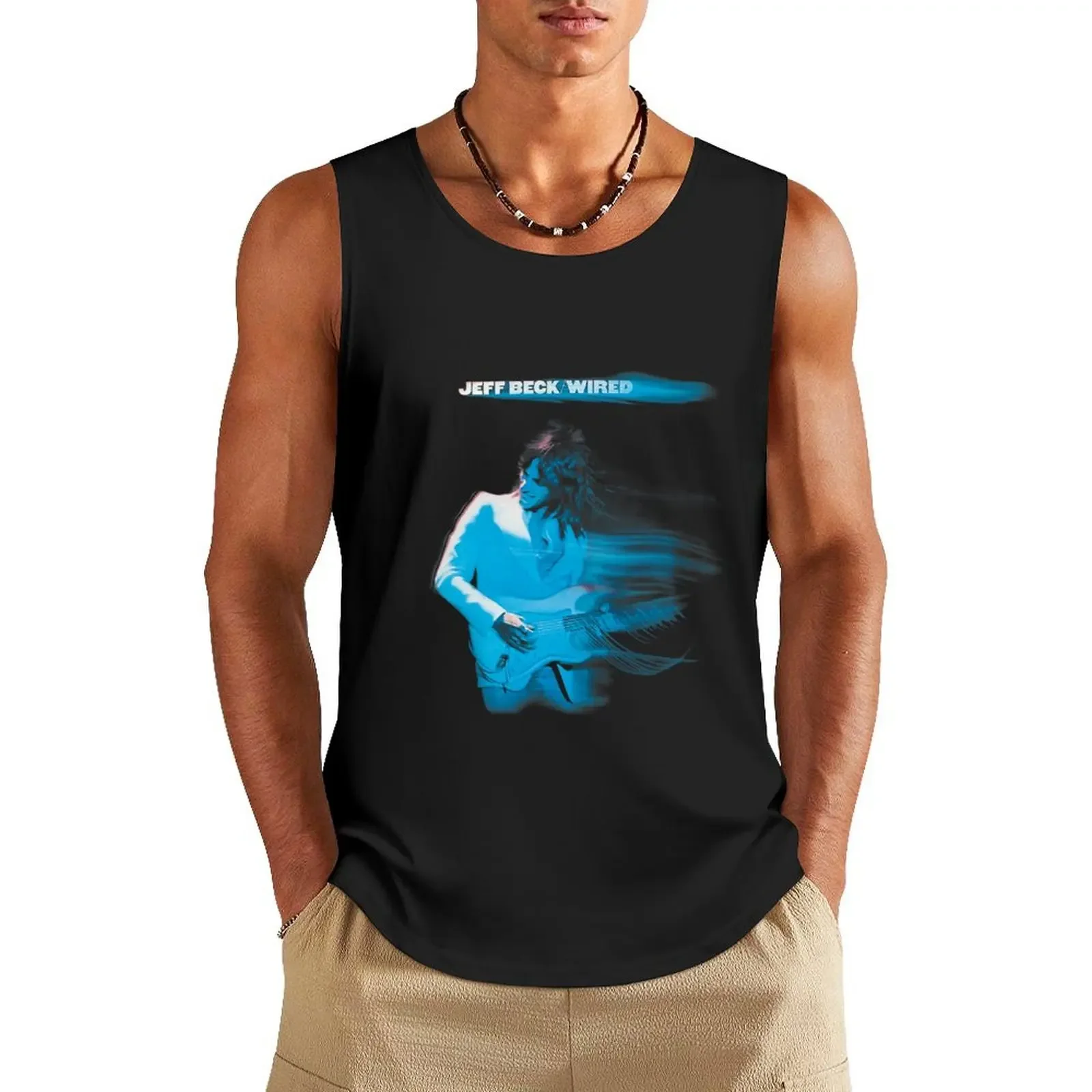 

Jeff Beck - Wired Album Tank Top Men's clothing brands muscle t-shirt Gym clothes gym accessories man