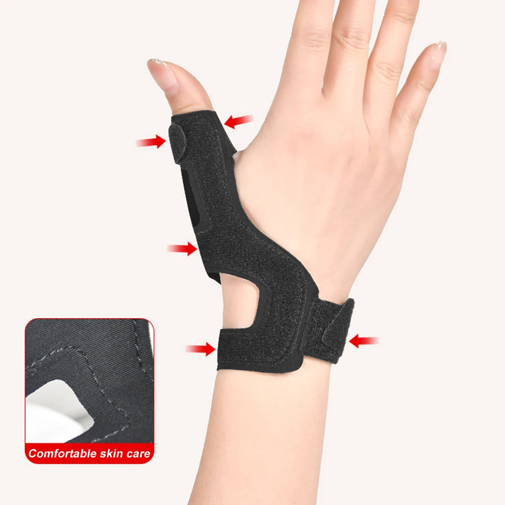 1 Pc Thumb Brace - Reversible Wrist & Thumb Spica Splint, CMC Support Stabilizer for Trigger Finger, De Quervain's Tenosynovitis