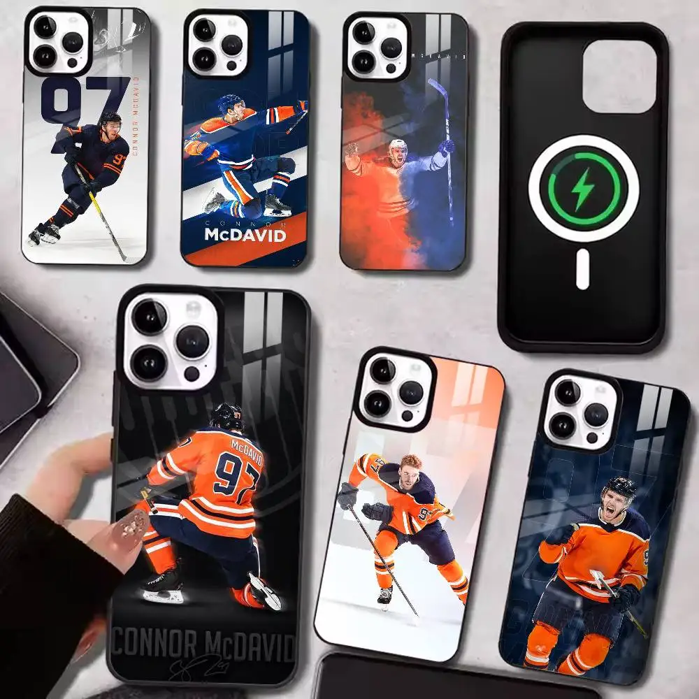 

C-Connor McDavid Phone Case For Magnetic iPhone15,11,17,14,13,12,16 Plus,Pro