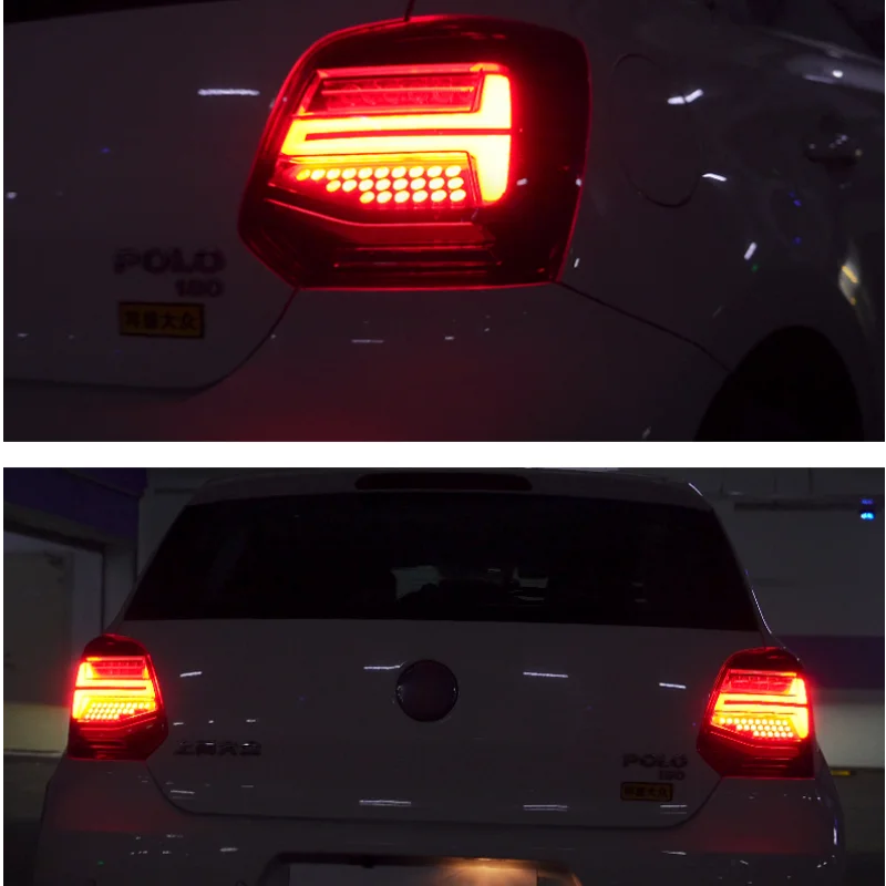 Car TailLights For VW POLO LED Tail Light 2011-2018 Rear Stop Lamp Brake Signal Reverse Automotive Accessories