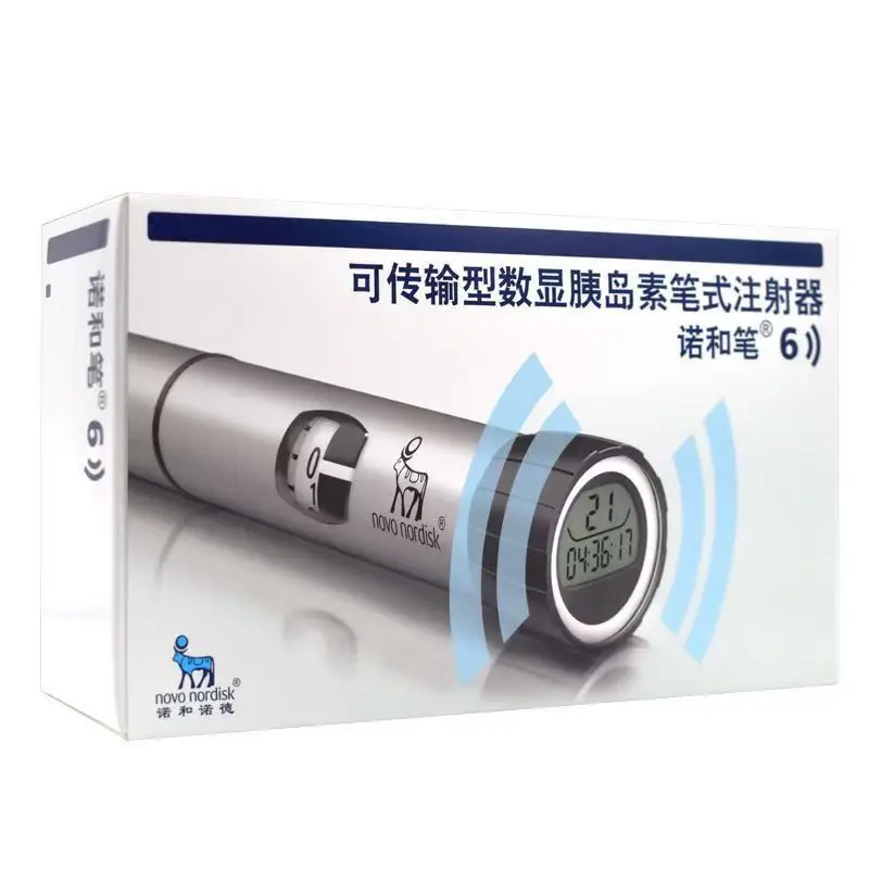 ChiJiaoDr عرض كنور القلم 6 الرقمية قلم حقن الأنسولين NFC الذاكرة جرعة حقنة المنزلية الجلوكوز في الدم Novopen 3 مللي