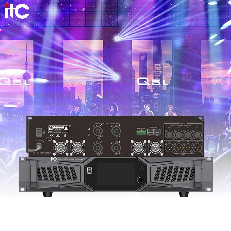 Lighting Amplifier Original Professional Power Amplifier 4 Channel Power Amplifier Qsc Professional Professional Audio Video