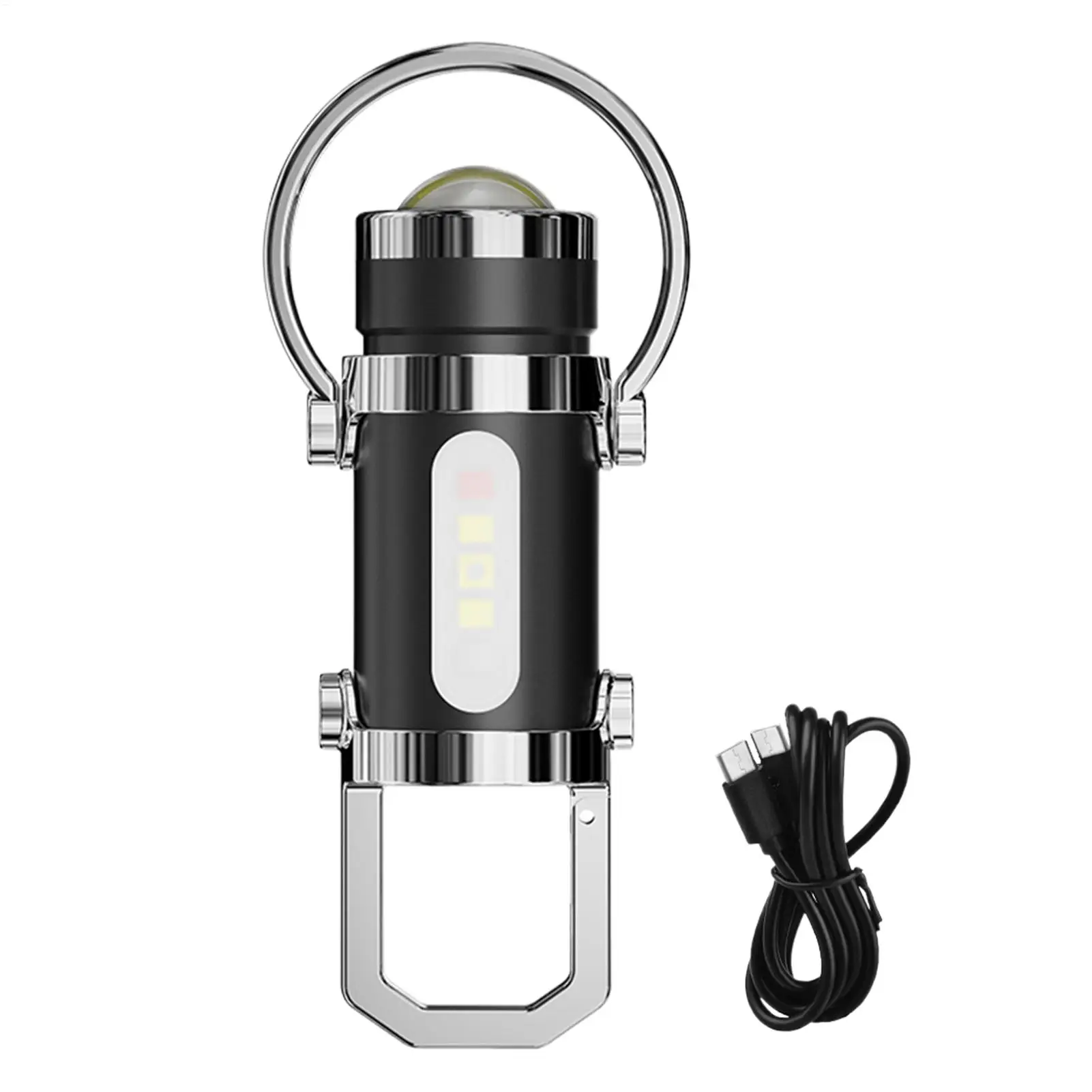 キーチェーン懐中電灯-led-8-モード充電式キャンプトーチ防水懐中電灯キーホルダー用ウォーキングキャンプ夜間作業用