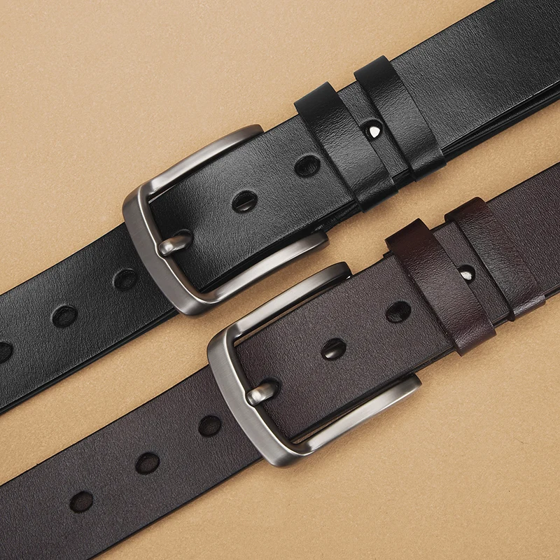 الرجعية الرجال دبوس مشبك حزام بولي PU موضة مطابقة الرجال رداء غير رسمية بنطلون حزام العصرية هدايا عيد ميلاد الرجال #5