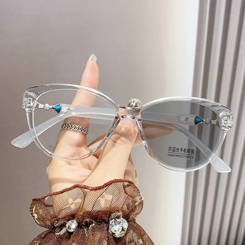 Color-changing Myopia Glasses Handsome Anti-ultraviolet Shading Near Sight Glasses Round Frame Women Short-sighted Eyeglasses