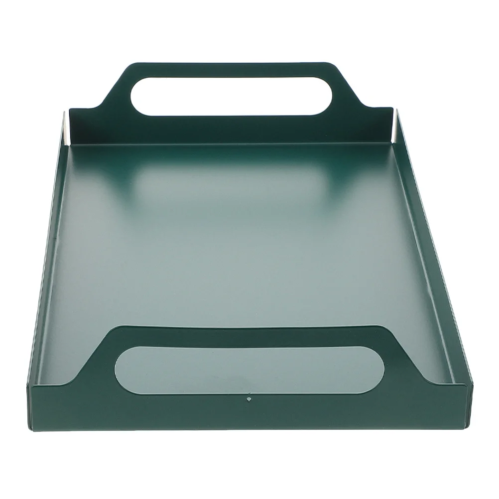 

Iron Serving Tray Deluxe Smooth Surface Multipurpose Serving Plate for Home Buffet Hotel Dessert Snack Organizer