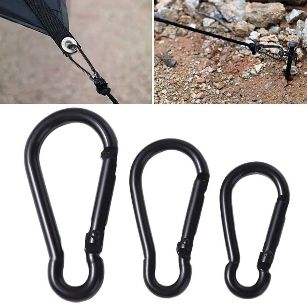

5pcs Gourd Shaped Gourd Carabiner Keychain Aluminum Alloy Lock Ring Mountaineering Hook Electrophoresis Protect