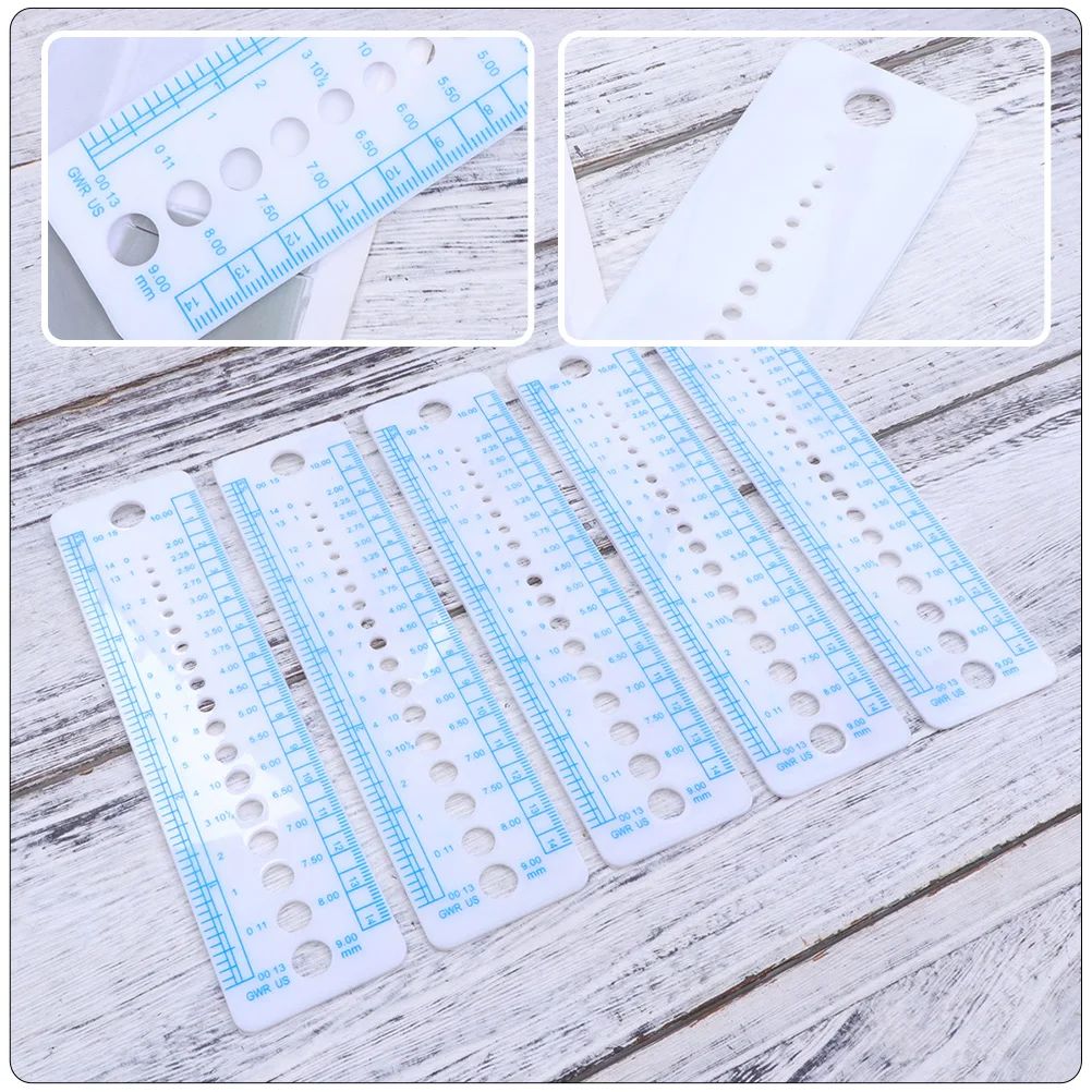 High-quality Knitting Gauge Ruler Reusable Needle Measuring Tool Portable Lightweight Household Template Wear-resistant
