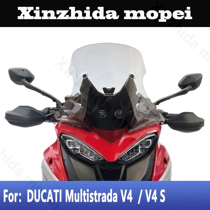 

For DUCATI MULTISTRADA MTS V4 V4 S Windshield Windscreens V4S SPORT Wind Deflectors Front Glass Plate Side Panels Transparent