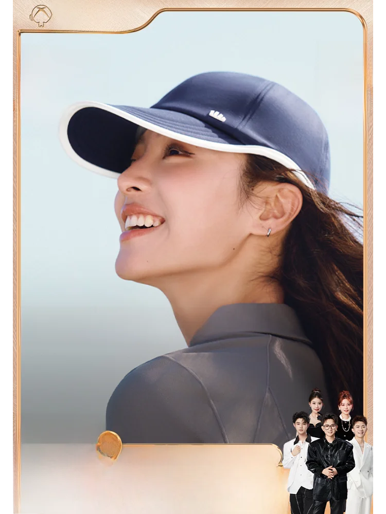 fashionable-sporty-women's-baseball-cap-breathable-sweat-absorbent-wide-brim-hat-comfortable-all-seasons-round-top-design