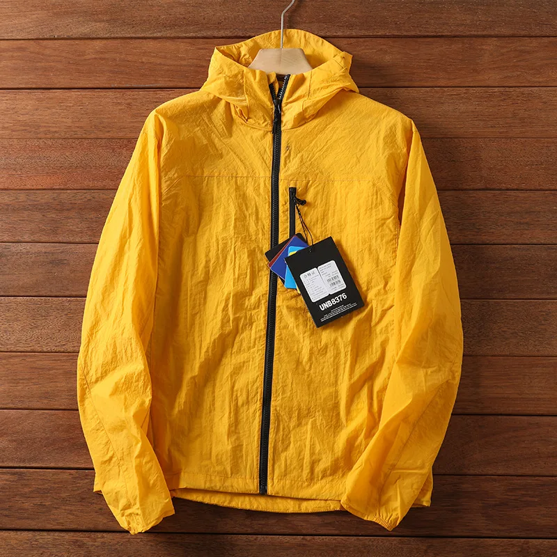 Chaqueta de pesca ultrafina, Tops para senderismo, chaquetas de verano de buena calidad, abrigos para hombre, cortavientos con protección solar, ropa de viaje