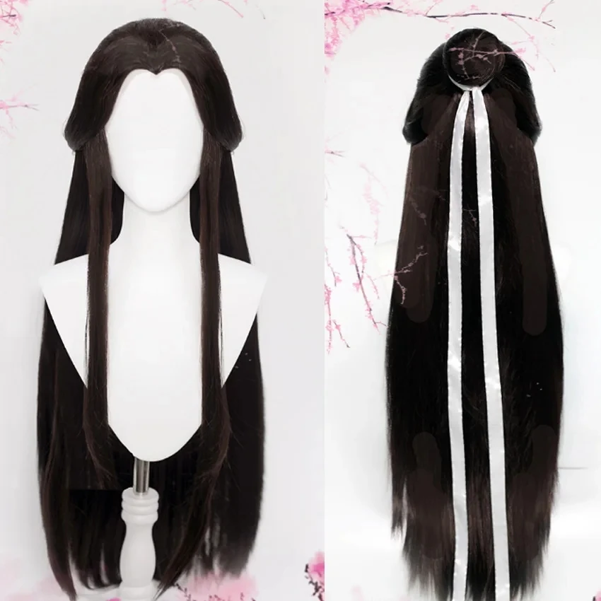 Heaven Official's Blessing Cosplay Xie Lian Wig Black Hair Tian Guan Ci Fu Hanfu Wigs Men Halloween Props