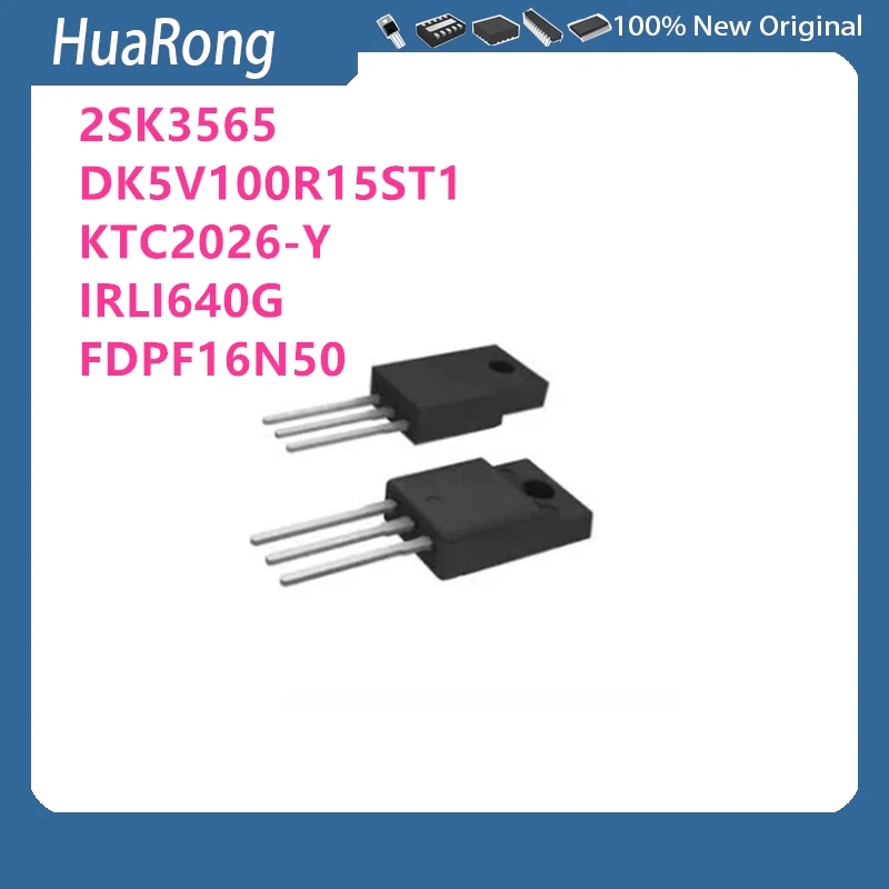 

20 шт./лот 2SK3565 K3565 DK5V100R15ST1 100R15ST1 C2026 KTC2026-Y IRLI640G FDPF16N50 16N50 TO-220F