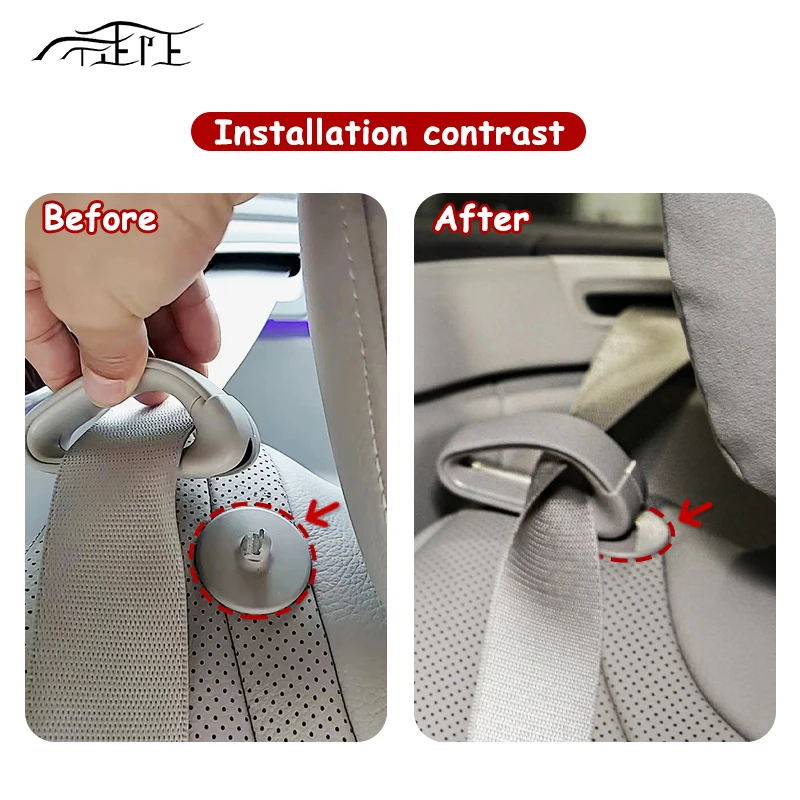 Car Rear seat belt guide Belt for Mercedes S Class W222 14-20 Cable Fixing Tie Safe Belt Clip 2228600922 Ring Intermediate