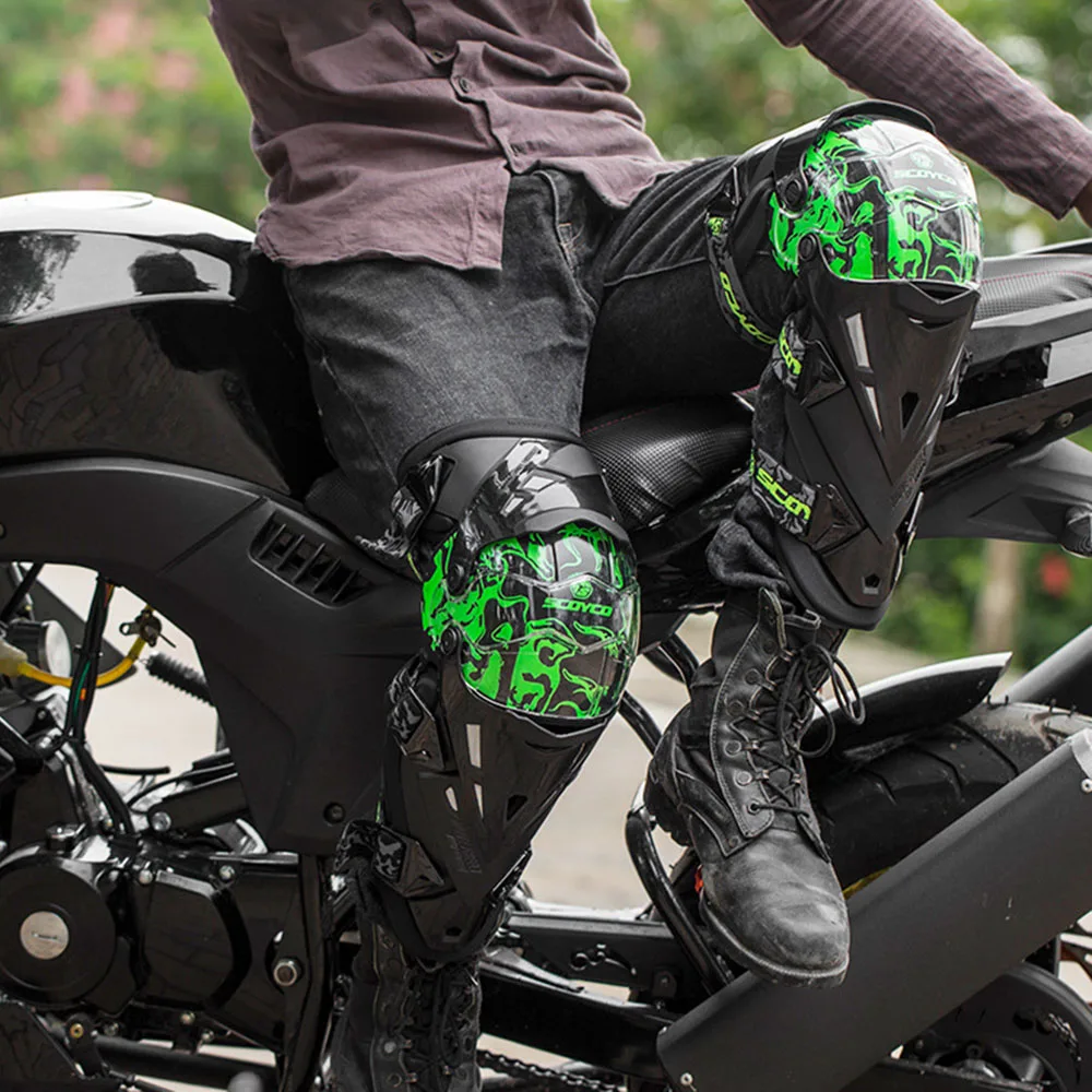 Motorcyclist Knee Pads Motocross Knee Pad Safety Guards Biker Equipment Moto Protection Anti-fall Protective Gear Moto Equipment