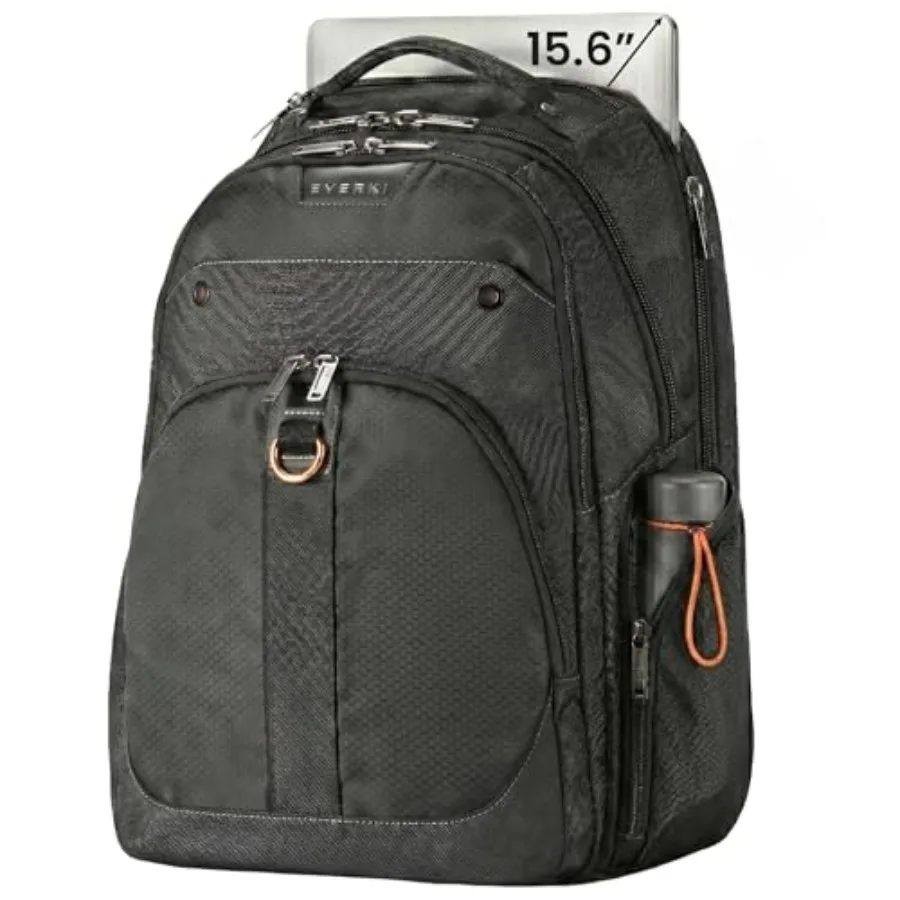 

Рюкзак для ноутбука Atlas Business 29.5L для путешествий и офиса, прочная черная сумка для компьютера с регулируемым мягким отделением