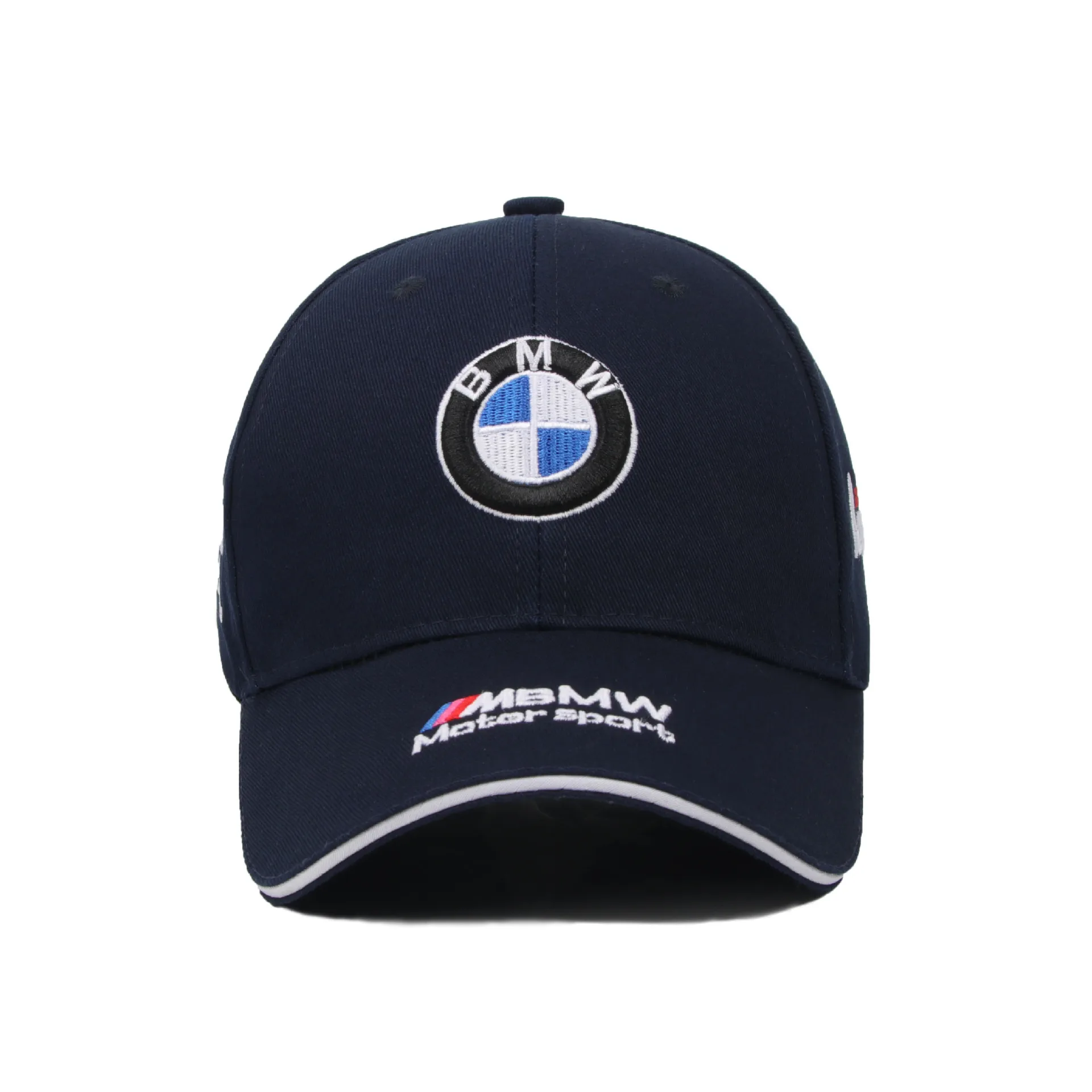 Boné de beisebol com emblema bordado do LOGO BMW Motorsport, chapéu de sol para esportes ao ar livre, chapéu de verão ajustável, acessórios de proteção solar casuais.