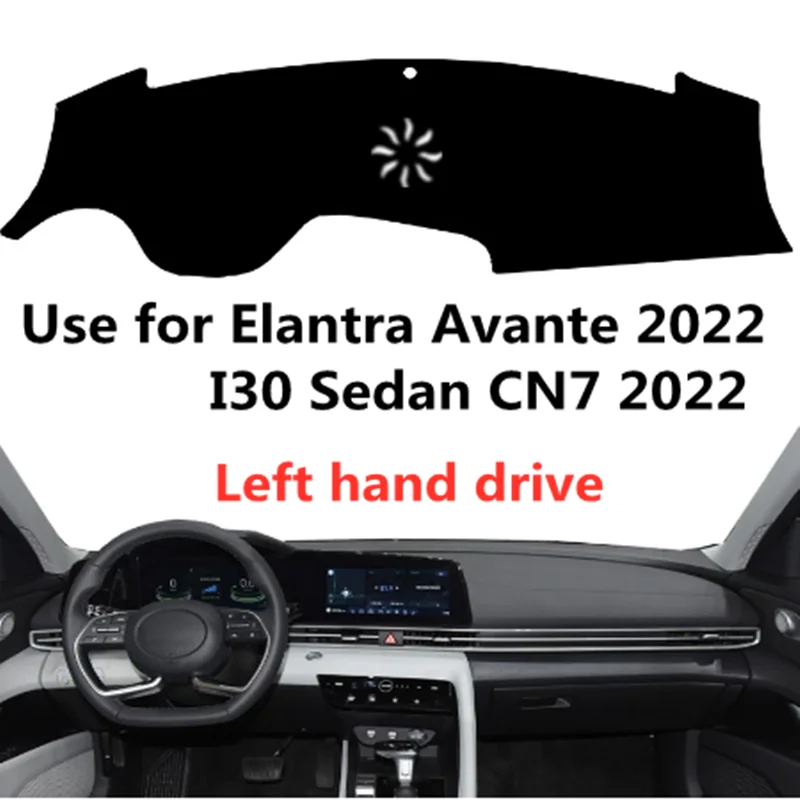 

Taijs Left Hand Drive Car Dashboard Mat Dash-Mat for Hyundai Avante I30 Sedan CN7 2022 Inner Decaration Pad Good Quality