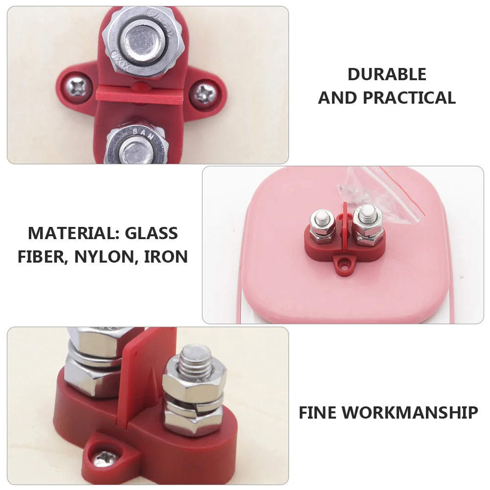 

1Set Heavy Duty Dual Junction Block Power Distribution Terminal Post Spacer for Truck Rv Bus Car Industrial Use