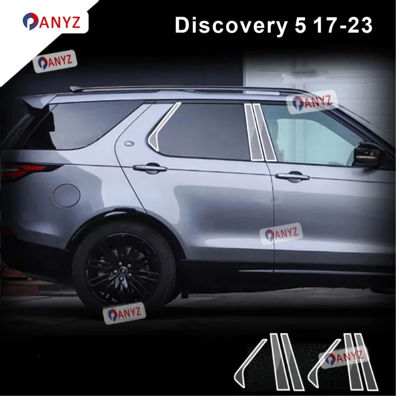 

For Land Rover Discovery 5 2017-2023 TPU Transparent Film Exterior Windows BC Center Pillar Strips Car Sticker Car Accessories