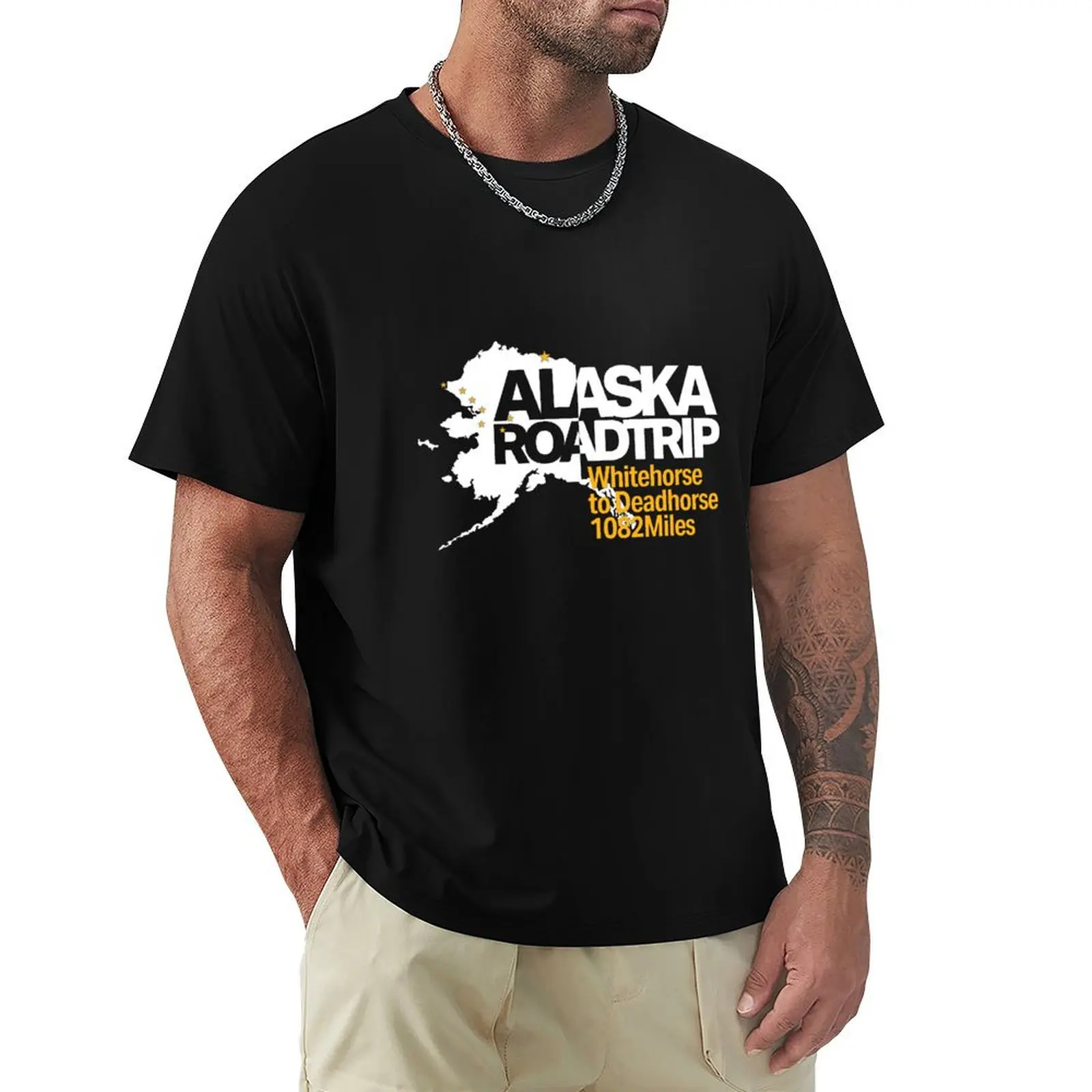 Alaska Roadtrip Whitehorse to Deadhorse 1082 Miles T-Shirt shirts graphic tees customs kawaii clothes slim fit t shirts for men