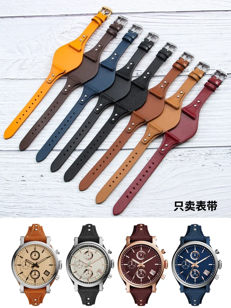 Genuine Leather Watch Band for Fossil Es4114 Es4113 Es3625 Es3616 Female Waterproof Sweat-Proof Soft Comfortable Watch Strap18mm