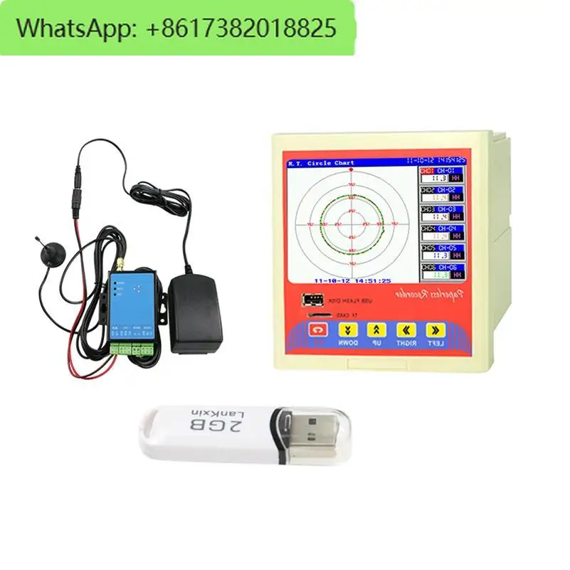 KH3000G usb disposable temperature 12 channels Input 4-20ma digital paperless recorder temperature data logger with USB