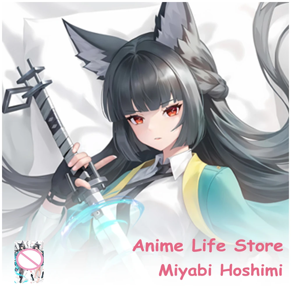 ZenlessZoneZero Miyabi Hoshimi Dakimakura Pillowcase Cosplay Props Otaku Long Pillowcases Double-Sided Print Cushion Covers