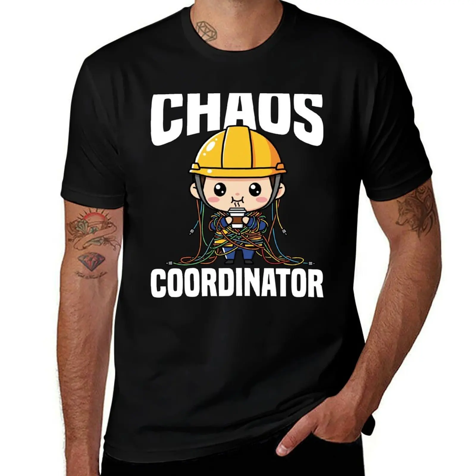 CHAOS COORDINATOR - CIVIL ENGINEER GIFT T-Shirt Quick Dry Sports Short Sleeve Tee T-Shirt