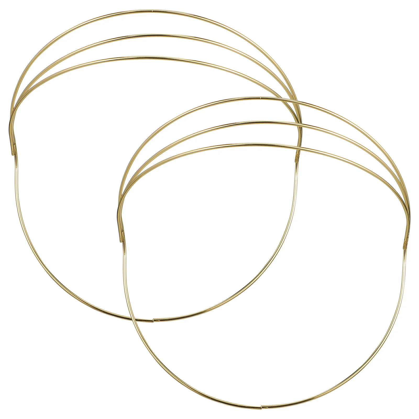 

2pcs Head Circle Hair Accessory Simple Crown Diy Base Durable Iron For Wedding Party Headdress Craft Making Prop