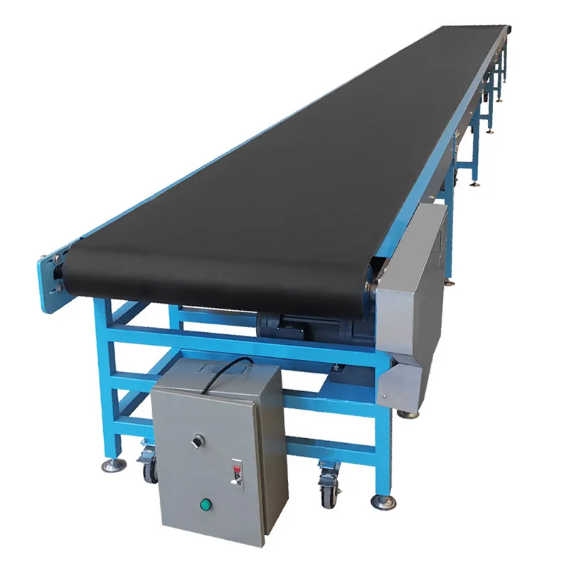 

China Conveyor Manufacturer Pu Conveyor Belt Mini PVC Belt Conveyor System 110v for Sale