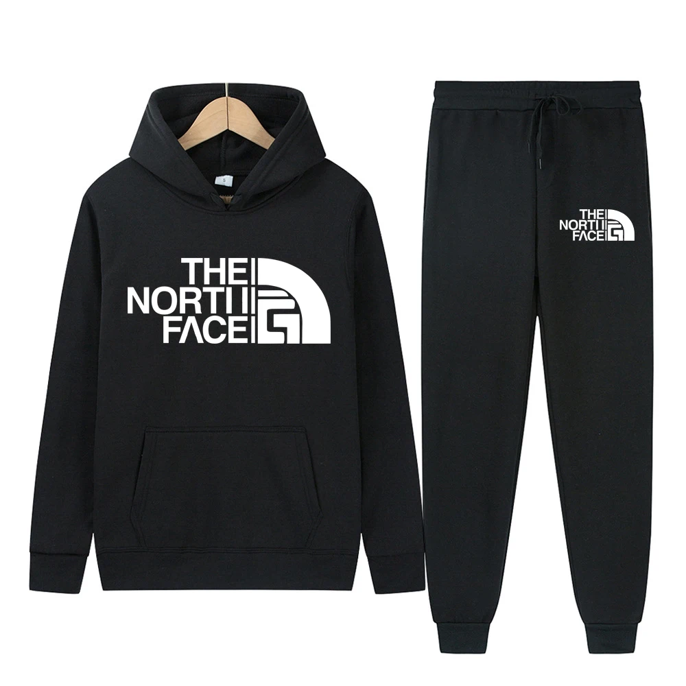 

2025Spring and Autumn men's casual suit hooded sweatshirt and sweatpants 2-in-1 comfortable suit suitable for both men and women