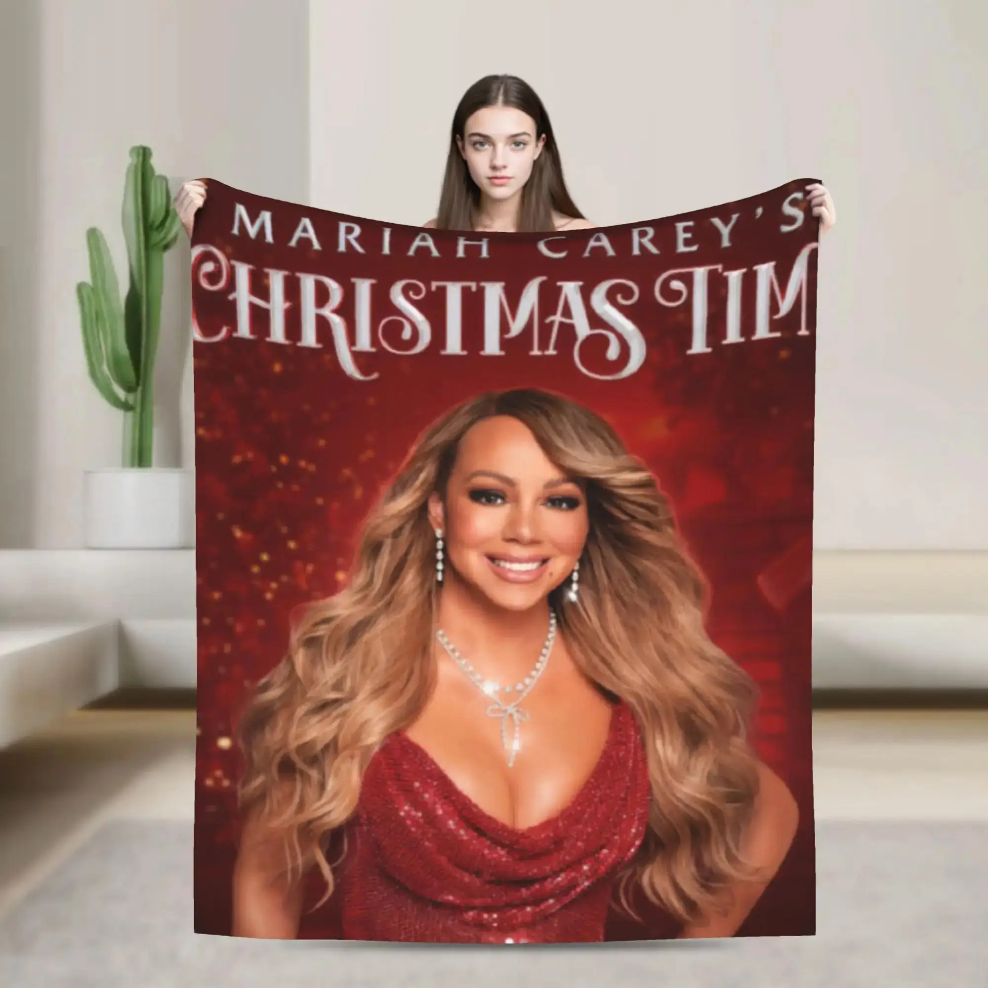 mariah-carey-christmas-blanket-soft-plush-throw-for-couch-sofa-bed-camping-flannel-novelty-bedspread-cover