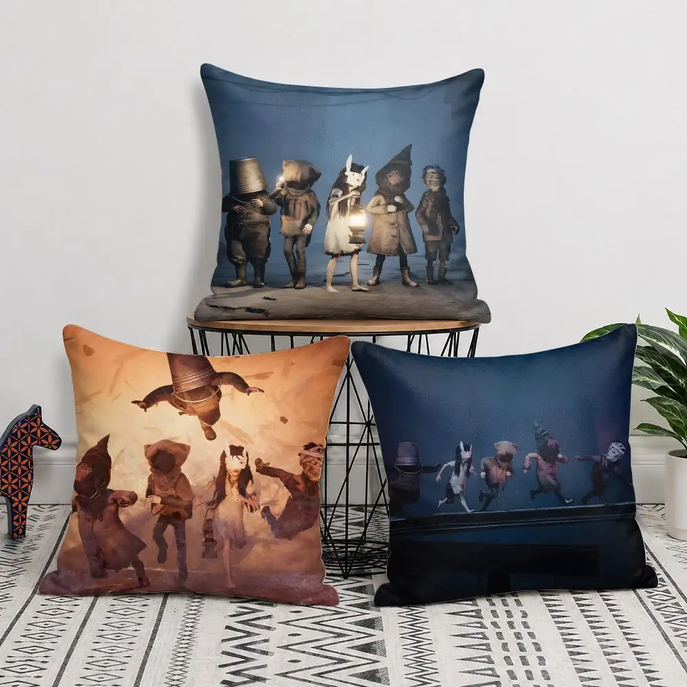 Video Game R-Reanimal Cushion Cover Double-Sided Plush Sofa Cushion Covers Organic Breathable Invisible Zipper