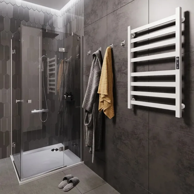 Space Aluminum Towel Warmer Smart Bathroom Heating Dryer Rapid Bath Towel Drying Rack Home Hygienic Storage Shelf Warmer System