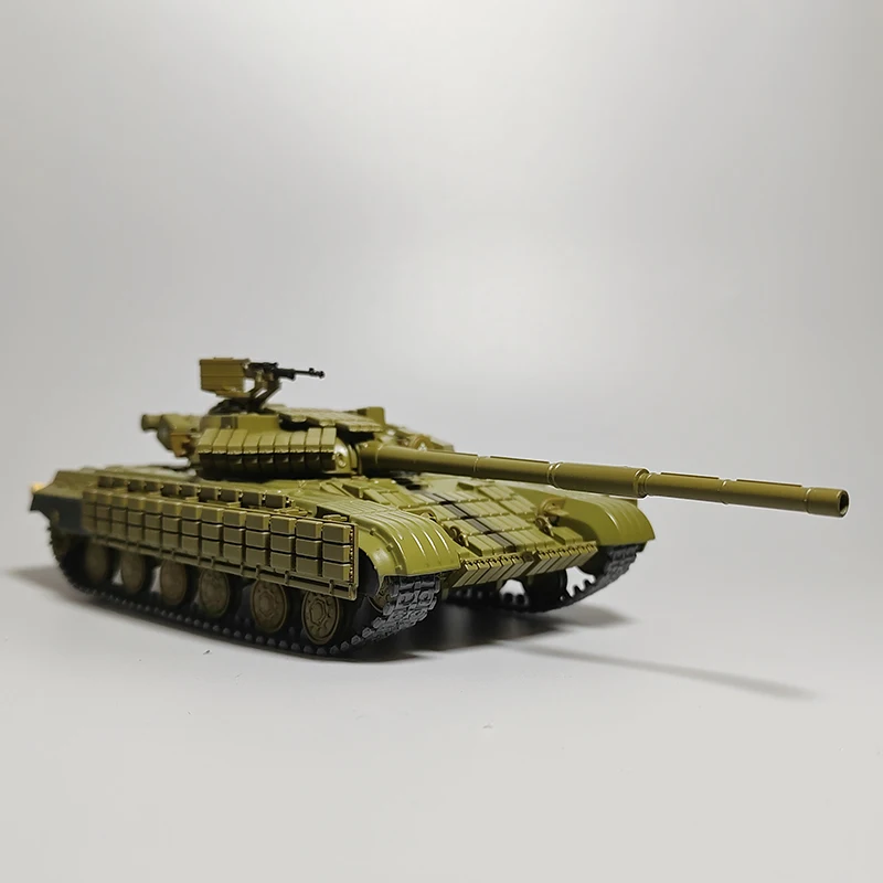 MODIMIO 1:43 Scale Diecast Alloy Former Soviet T-64BV Main Battle Tank Model Militarized Combat Track Type Classic Souvenir Gift