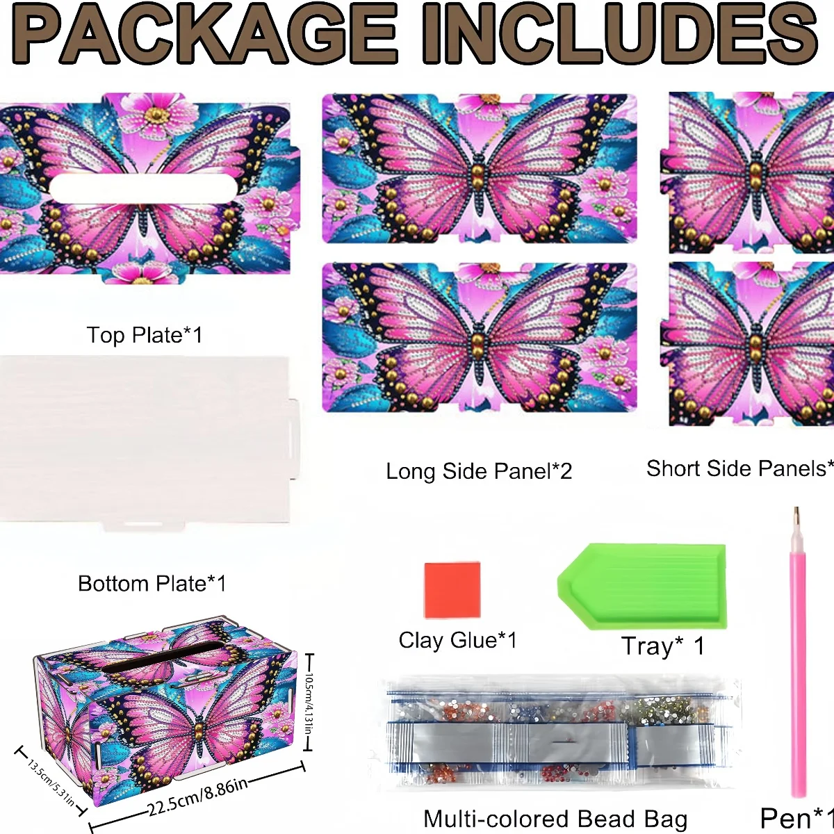 1 Piece Diamond Painting set, - Pattern Tissue Paper ulasan dan harga