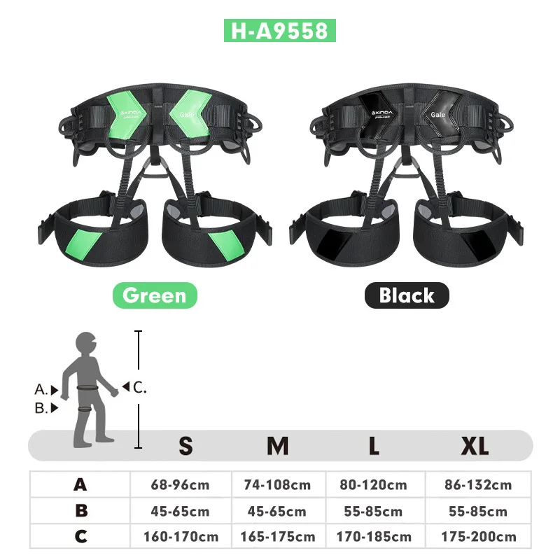 Xinda Outdoor Harness Comfortable Multi-Functional Climbing Half-Body Gale Panther Eagle Safety Belt For High-Altitude Operation