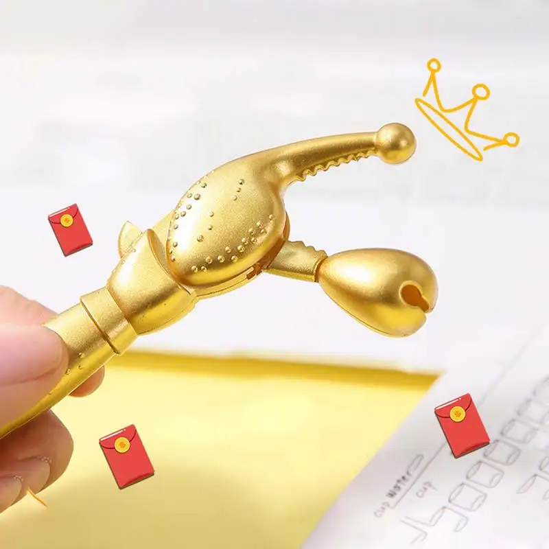 

Crab Pen Gold Writing Pens Instrument For School Fun Ballpoint With Cute Design & Comfortable Grip For Drawing Or Diary Notes